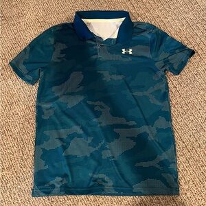 Under Armour Blue/Green Performance Polo Shirt